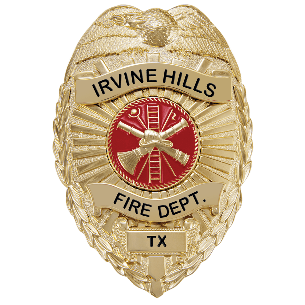 Hero's Pride Metal Badge - Irvine Hills TX