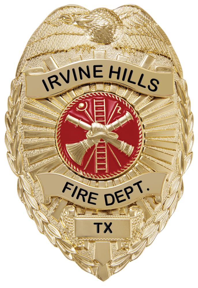 Hero's Pride Metal Badge - Irvine Hills TX