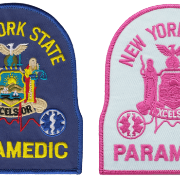 New York Paramedic Shoulder Patch - pink and full colour